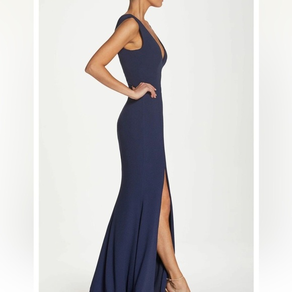Dress the Population Sandra Maxi Dress Midnight Blue‎ XS NWT - Picture 2 of 10